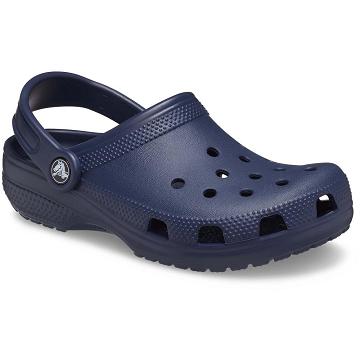 Crocs Classic Boys' Clogs Navy | Australia 1416SGLO